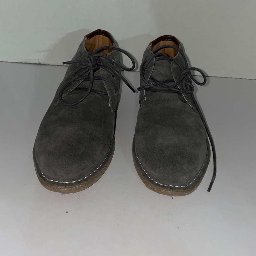 Little Boy Kenneth Cole Suede dress shoes size 3 gray